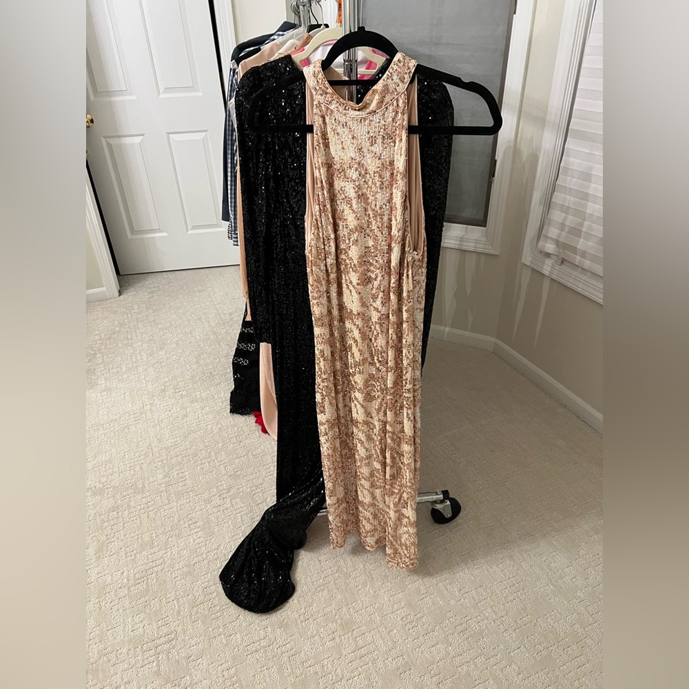Sequin midi dress